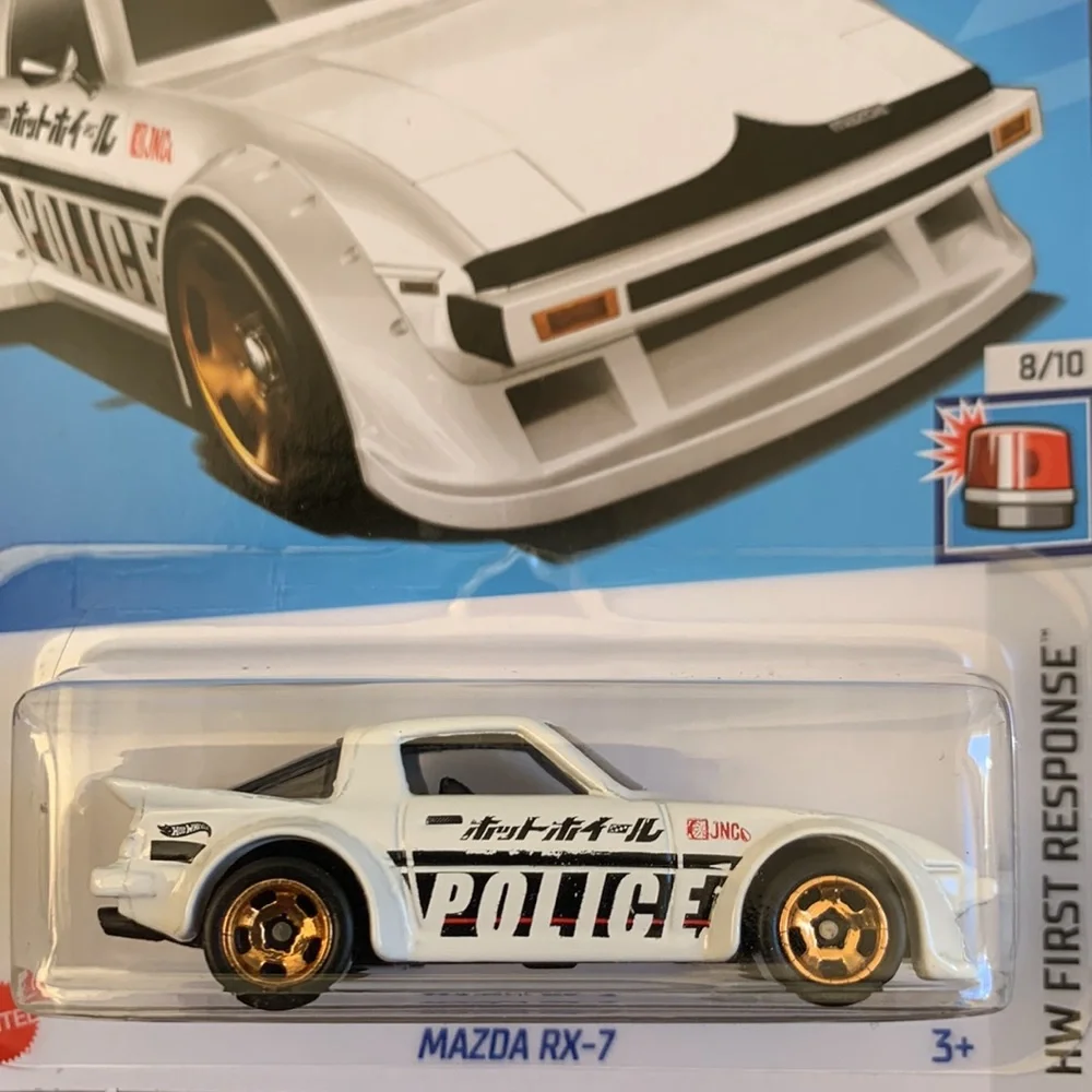 Hot Wheels Mazda RX 7 RX7 Police Cop Car Mattel First Response Hotwheels 2024 🆕
